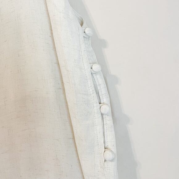 NWT Audrey 3 + 1 Wide Leg cream Romper. Spaghetti straps. Size Small. - Picture 4 of 6